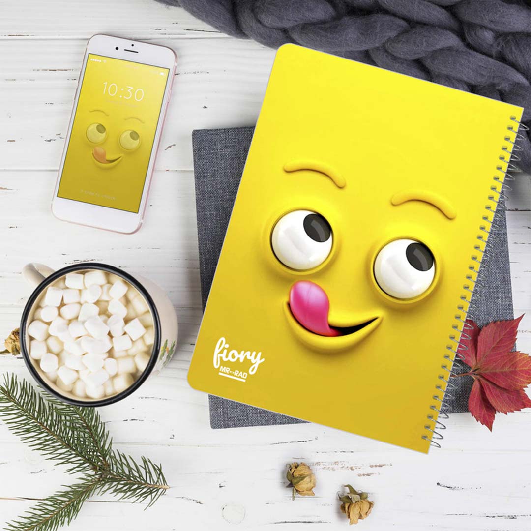 قیمت و خرید دفتر مشق تک خط 50 برگ مستر راد طرح ایموجی خوشمزه کد 1570 | نولاین