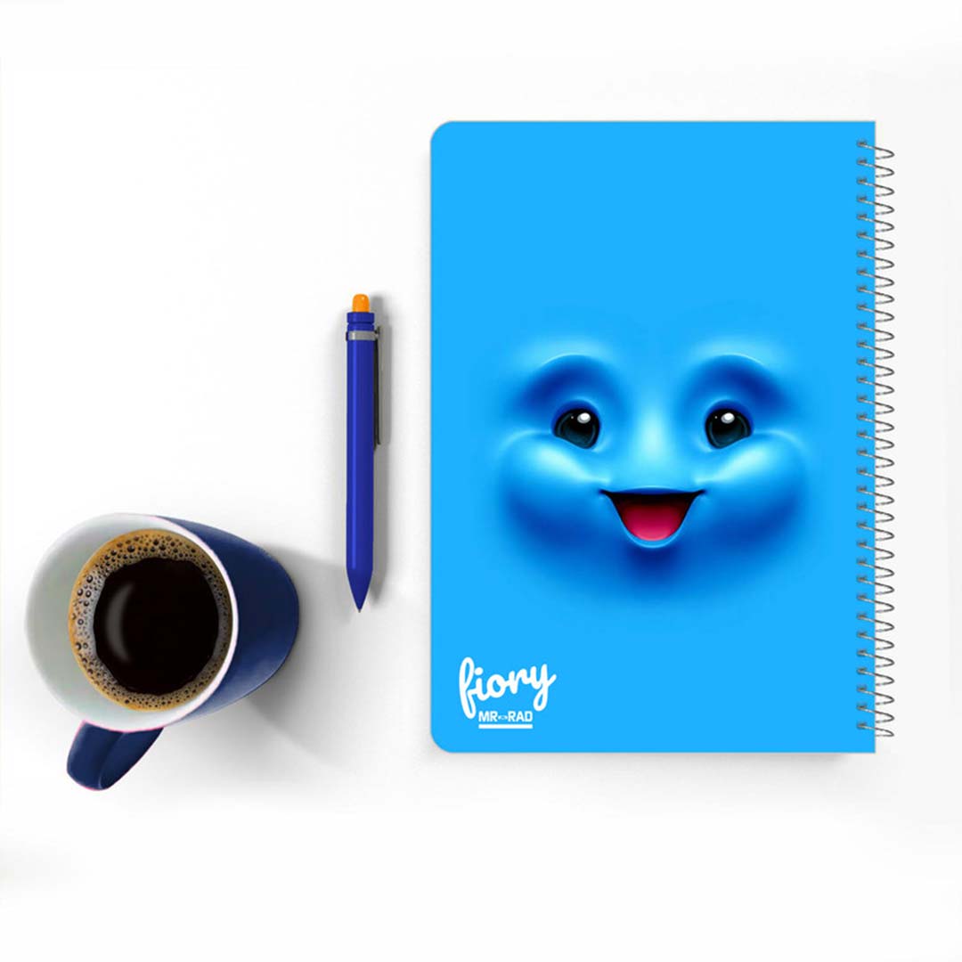 قیمت و خرید دفتر مشق تک خط 50 برگ مستر راد طرح ایموجی کیوت کد 1569 | نولاین