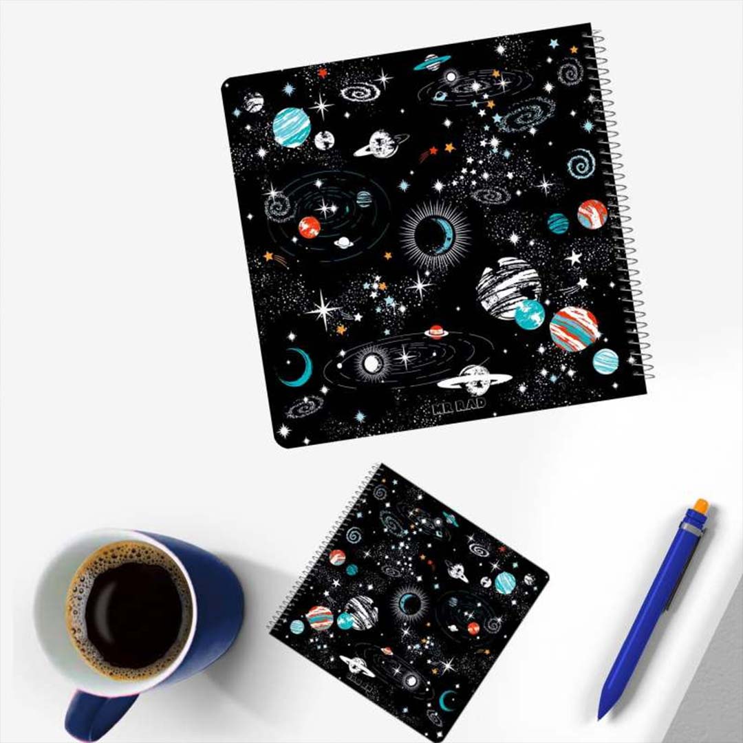 قیمت و خرید دفتر بولت ژورنال نقطه ای طرح کهکشانی کد 1522 مجموعه 2 عددی | نولاین