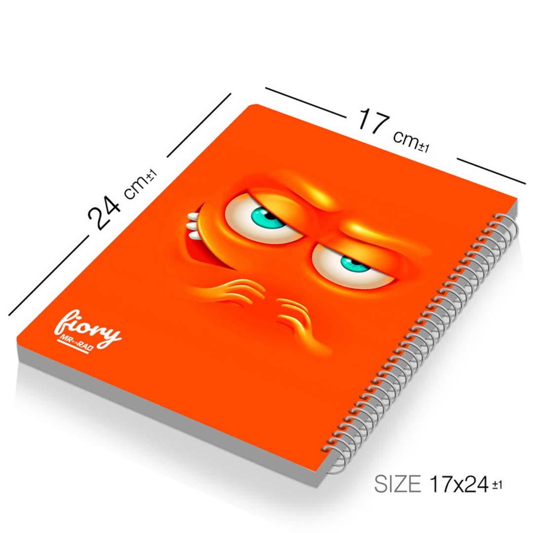 قیمت و خرید دفتر مشق تک خط 50 برگ مستر راد طرح ایموجی زیرک کد 1567 | نولاین