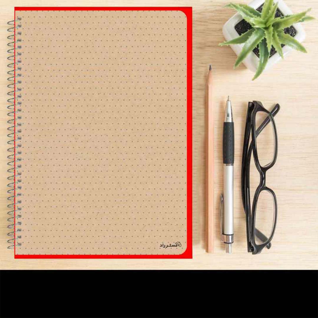 قیمت و خرید دفتر بولت ژورنال نقطه ای جلد سخت مستر راد طرح اسکراپ بوک کد 1618 | نولاین