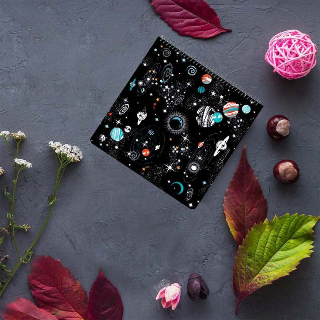 قیمت و خرید دفتر بولت ژورنال نقطه ای طرح کهکشانی کد 1522 مجموعه 2 عددی | نولاین
