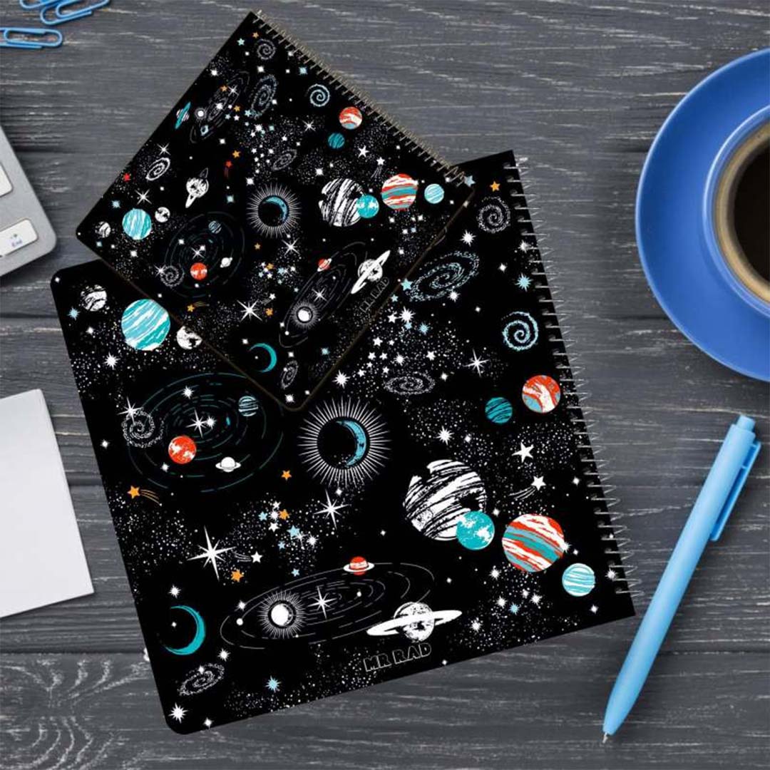 قیمت و خرید دفتر بولت ژورنال نقطه ای طرح کهکشانی کد 1522 مجموعه 2 عددی | نولاین