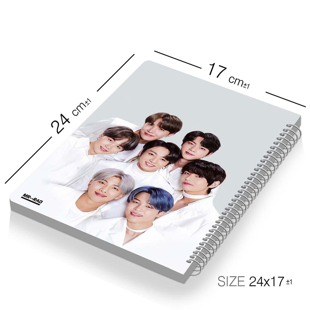 قیمت و خرید دفتر مشق تک خط 50 برگ مستر راد طرح بی تی اس BTS کد 1572 | نولاین