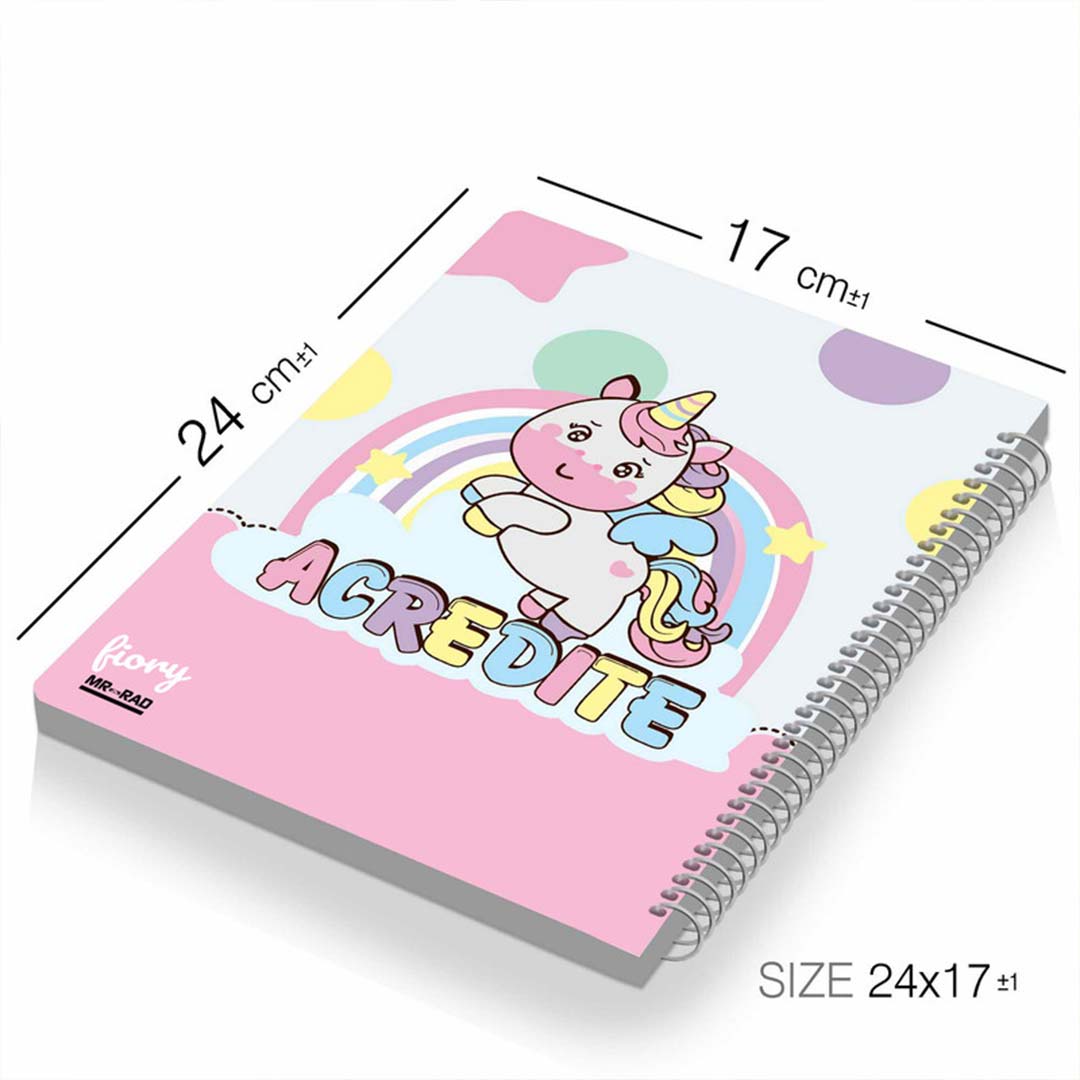 قیمت و خرید دفتر مشق تک خط 50 برگ مستر راد طرح یونیکورن (تک شاخ) کد 1722 | نولاین