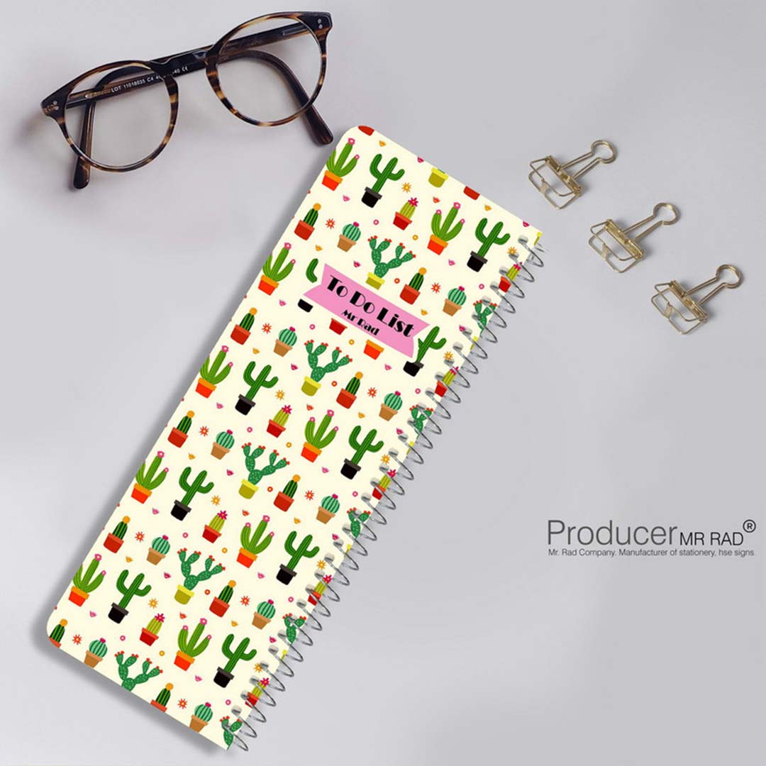 قیمت و خرید دفتر تودولیست مستر راد طرح کاکتوس 1578 | نولاین