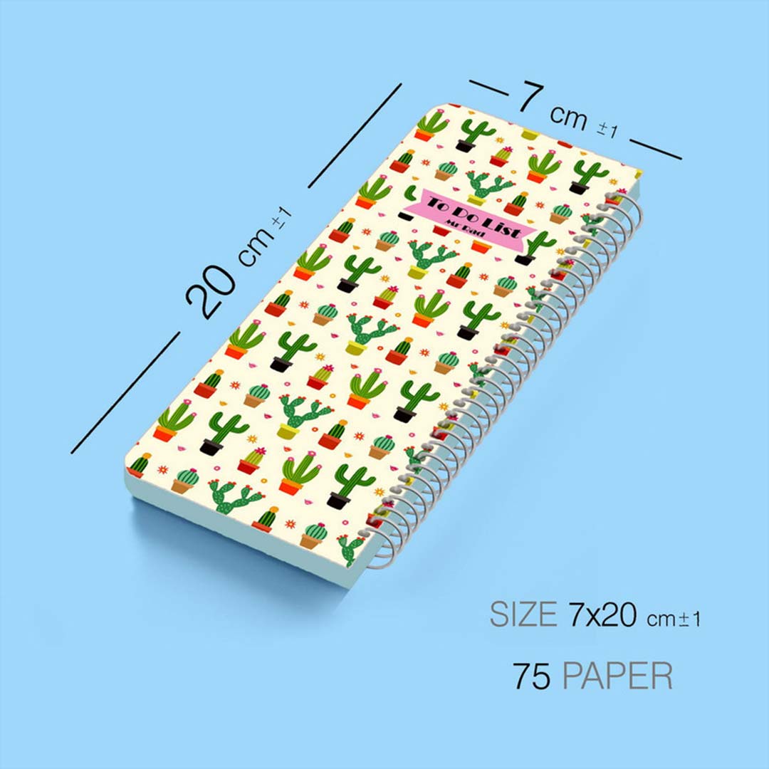 قیمت و خرید دفتر تودولیست مستر راد طرح کاکتوس 1578 | نولاین