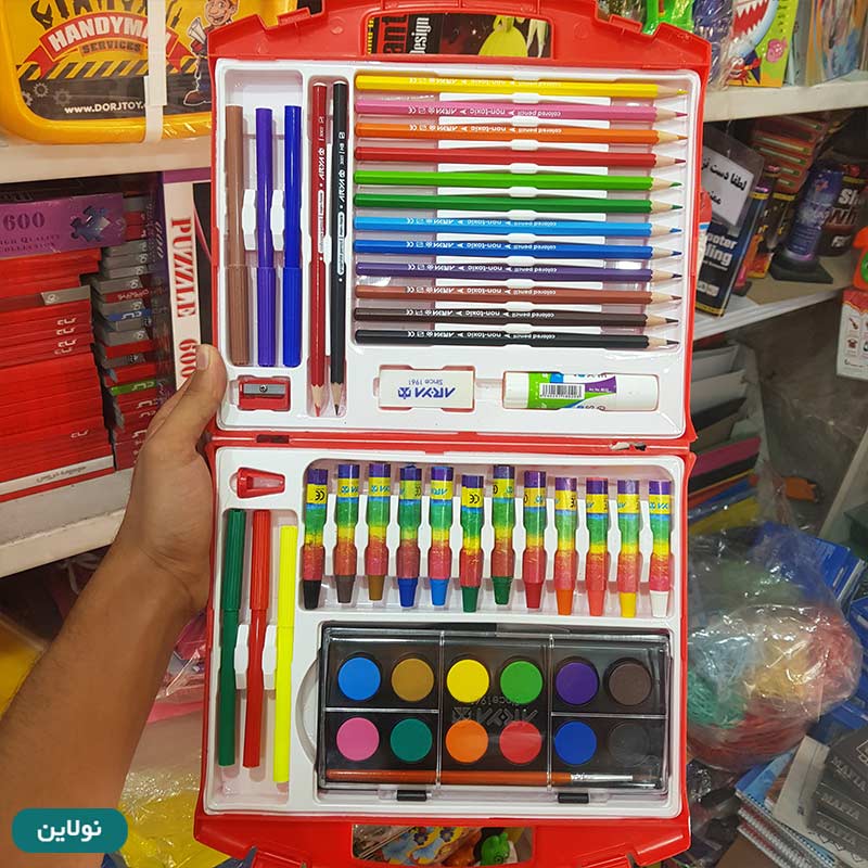 قیمت و خرید ست کیف نقاشی 48 تیکه آریا کد 6030 | نولاین