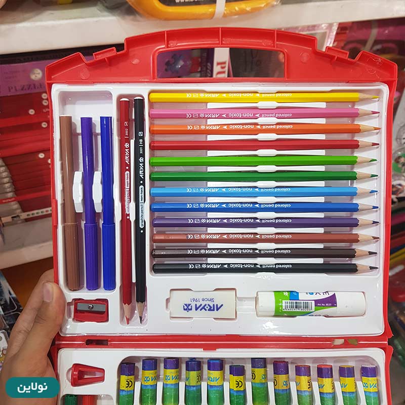 قیمت و خرید ست کیف نقاشی 48 تیکه آریا کد 6030 | نولاین