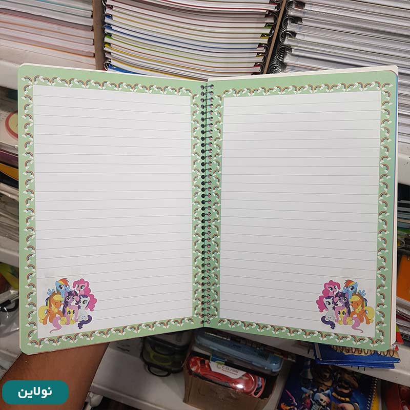 قیمت و خرید دفتر تک خط حاشیه دار 40 برگ سیمی طرح توت فرنگی کد 001 | نولاین