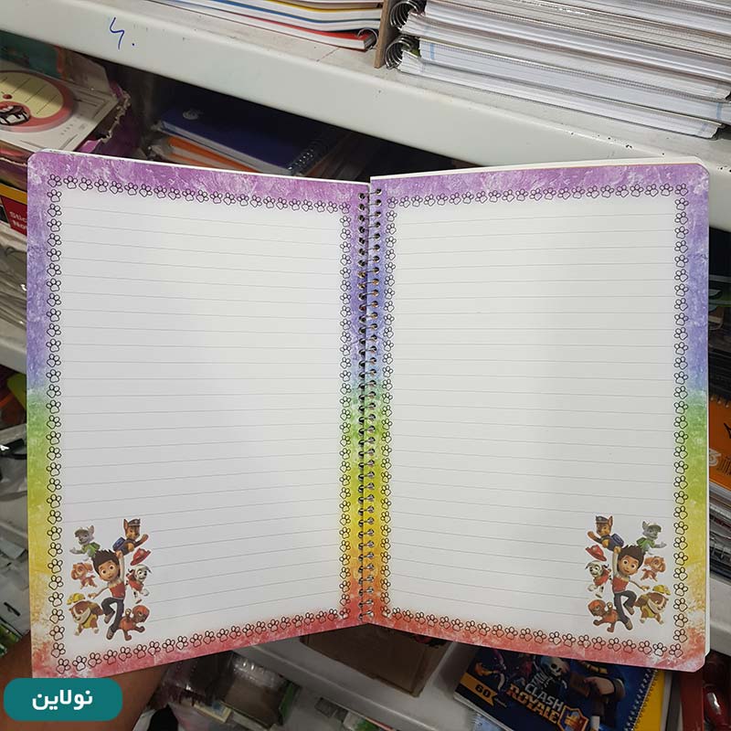 قیمت و خرید دفتر تک خط حاشیه دار 40 برگ سیمی طرح بچه رئیس کد 006 | نولاین