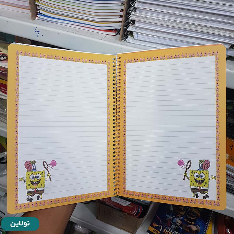 قیمت و خرید دفتر تک خط حاشیه دار 40 برگ سیمی طرح بچه رئیس کد 006 | نولاین