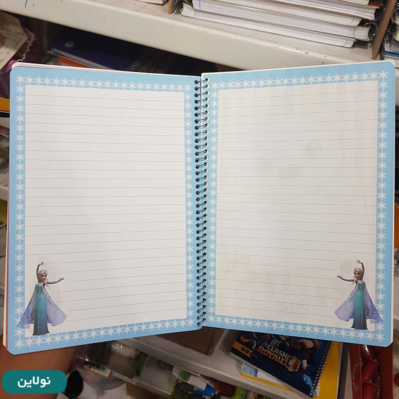 قیمت و خرید دفتر تک خط حاشیه دار 40 برگ سیمی طرح توت فرنگی کد 001 | نولاین
