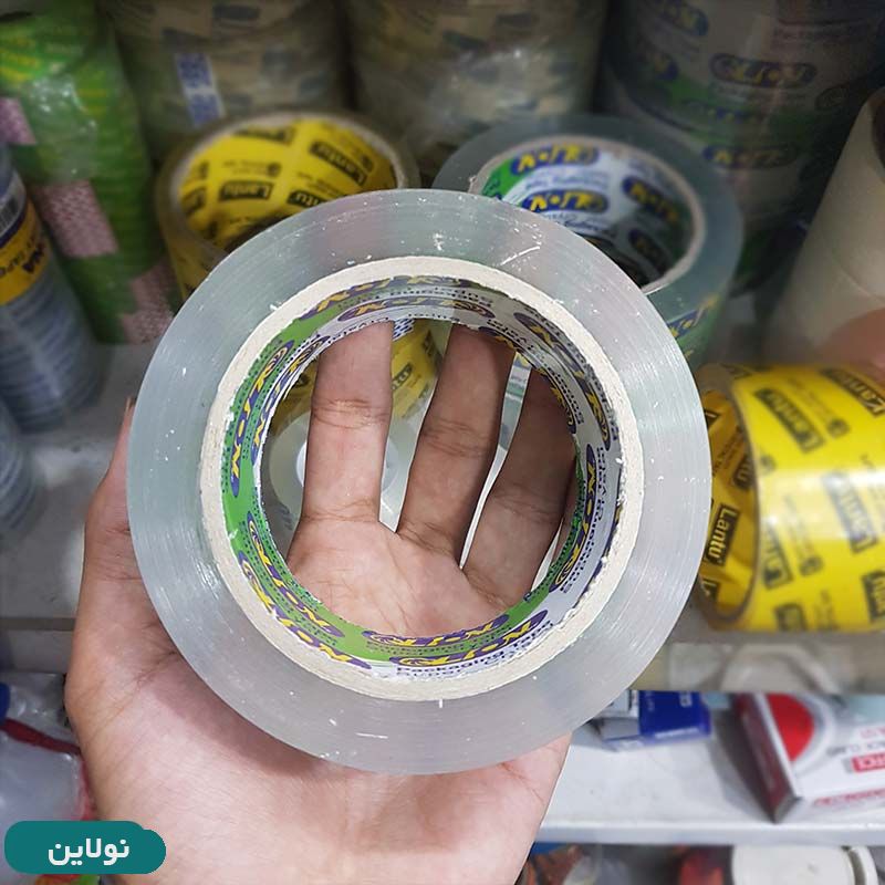 قیمت و خرید چسب نواری پهن 90 یارد بی صدا لاین lion | نولاین