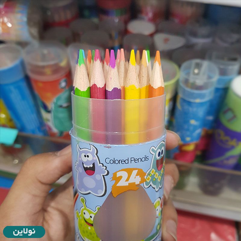قیمت و خرید مداد رنگی 24 رنگ آرت لاین Artline استوانه ای طرح هیولا | نولاین