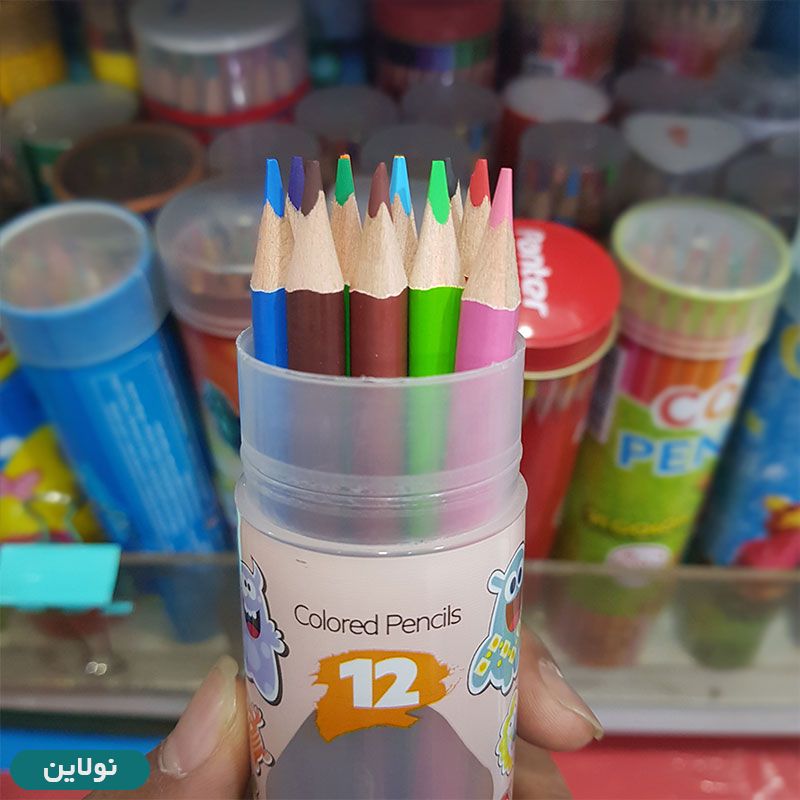 قیمت و خرید مداد رنگی 12 رنگ آرت لاین Artline استوانه ای طرح هیولا | نولاین