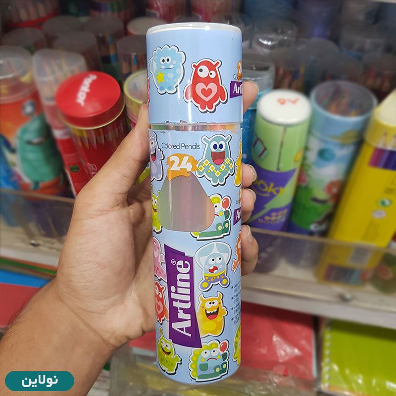قیمت و خرید مداد رنگی 24 رنگ آرت لاین Artline استوانه ای طرح هیولا | نولاین