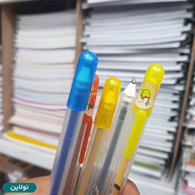 قیمت و خرید خودکار اکلیلی 12 رنگ عطری میوه ای مدل Hello waa | نولاین