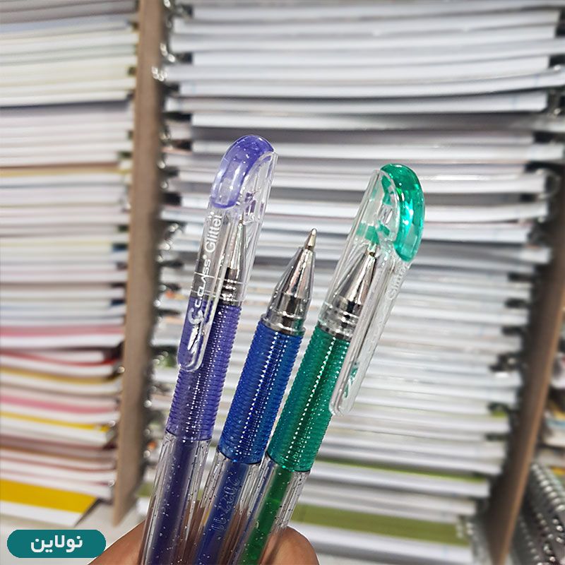 قیمت و خرید خودکار اکلیلی 12 رنگ سی کلاس مدل Glitter PB-GL12 ضخامت 1 میلی متری | نولاین