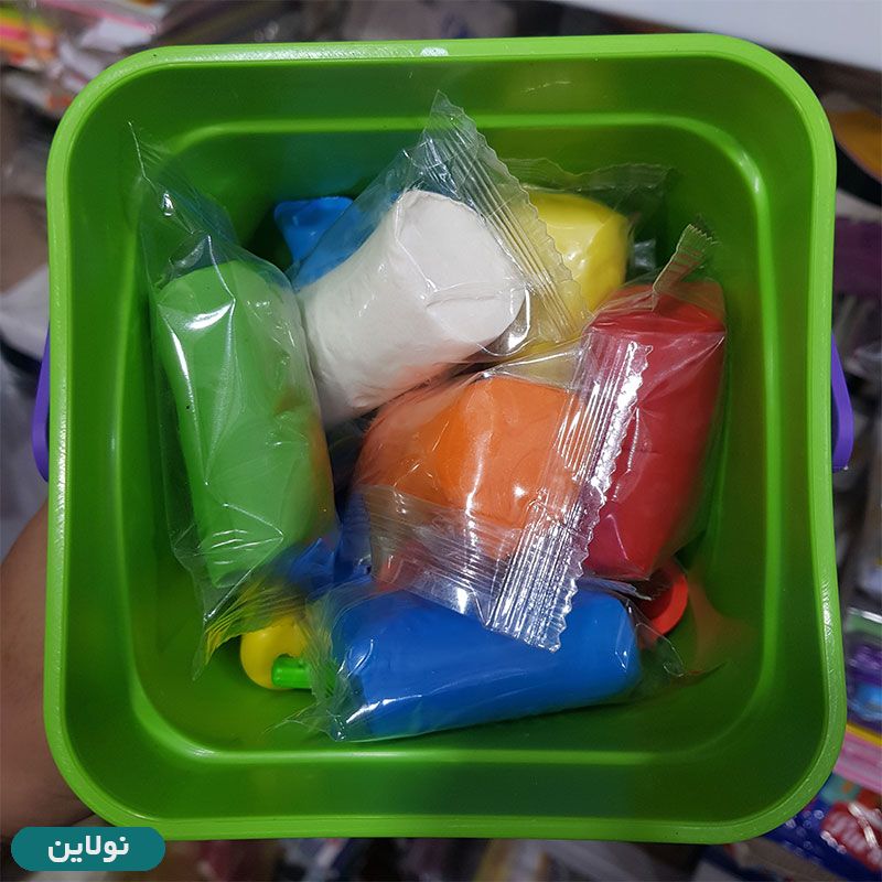 قیمت و خرید خمیر بازی سطلی 6 رنگ ارژنگ | نولاین