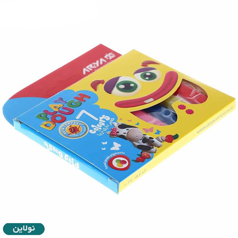 قیمت و خرید خمیر بازی 7 رنگ مقوایی آریا کد 1047 | نولاین