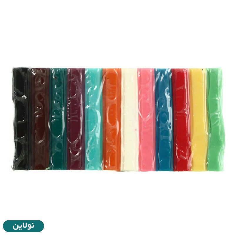 قیمت و خرید خمیر بازی 12 رنگ مقوایی آریا کد 1058 | نولاین