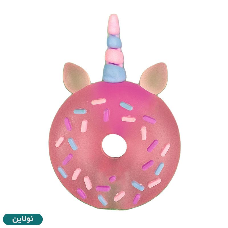 قیمت و خرید سرمدادی سیلیکونی فانتزی طرح دونات تک شاخ کد 002 | نولاین