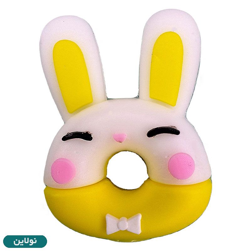 قیمت و خرید سرمدادی سیلیکونی طرح دونات خرگوش کد 001 | نولاین