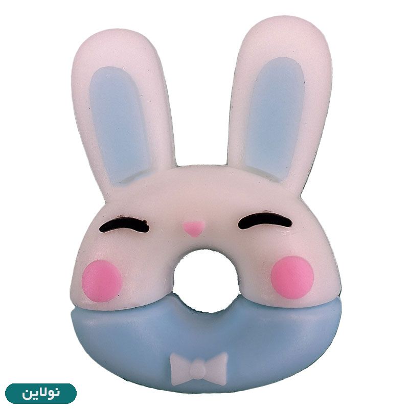 قیمت و خرید سرمدادی سیلیکونی طرح دونات خرگوش کد 001 | نولاین