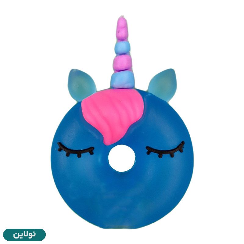 قیمت و خرید سرمدادی سیلیکونی فانتزی طرح دونات تک شاخ کد 002 | نولاین