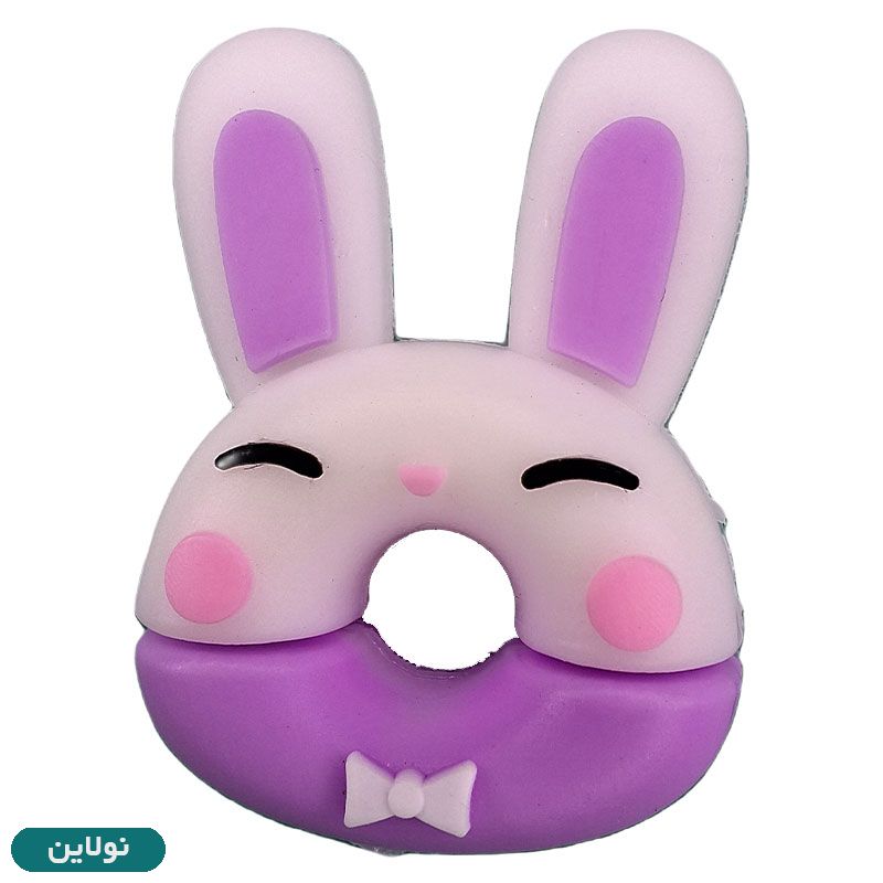 قیمت و خرید سرمدادی سیلیکونی طرح دونات خرگوش کد 001 | نولاین