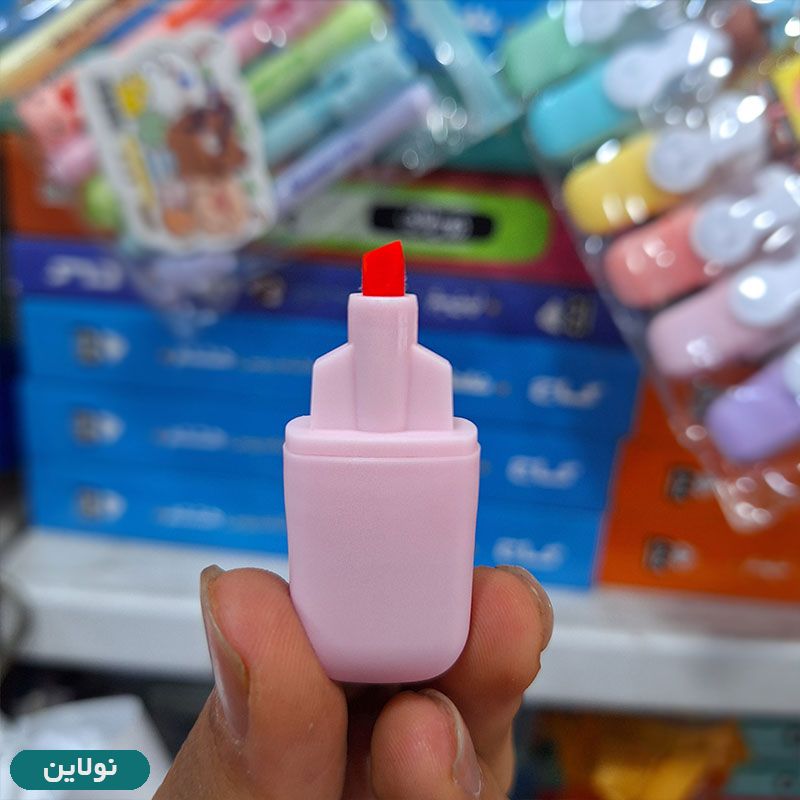 قیمت و خرید ماژیک هایلایتر فانتزی طرح باب اسفنجی بسته 6 عددی | نولاین