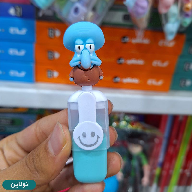 قیمت و خرید ماژیک هایلایتر فانتزی طرح باب اسفنجی بسته 6 عددی | نولاین