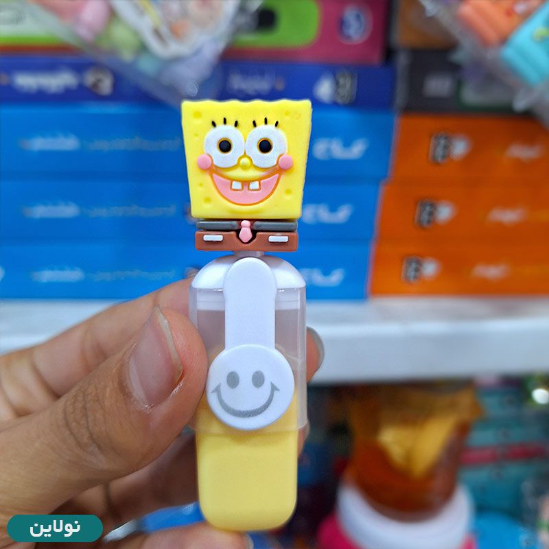 قیمت و خرید ماژیک هایلایتر فانتزی طرح باب اسفنجی بسته 6 عددی | نولاین