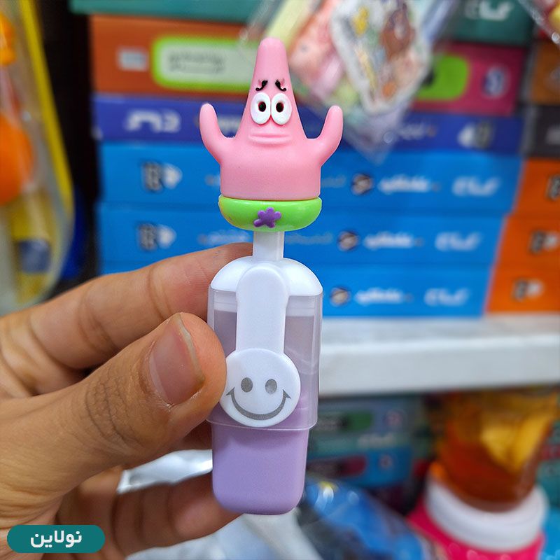 قیمت و خرید ماژیک هایلایتر فانتزی طرح باب اسفنجی بسته 6 عددی | نولاین