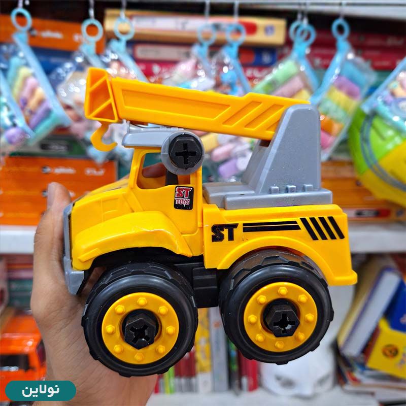 قیمت و خرید ست ماشین اسباب بازی شهرسازی 4 تایی همراه ابزار | نولاین