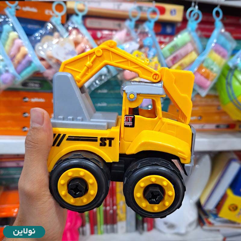 قیمت و خرید ست ماشین اسباب بازی شهرسازی 4 تایی همراه ابزار | نولاین