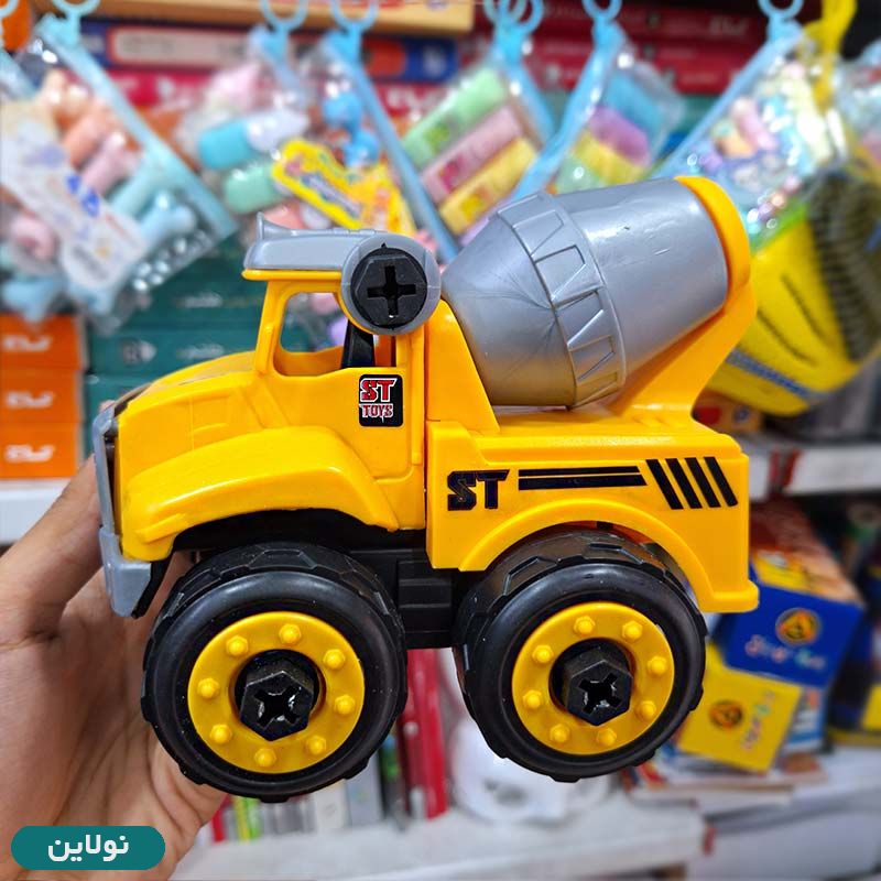 قیمت و خرید ست ماشین اسباب بازی شهرسازی 4 تایی همراه ابزار | نولاین