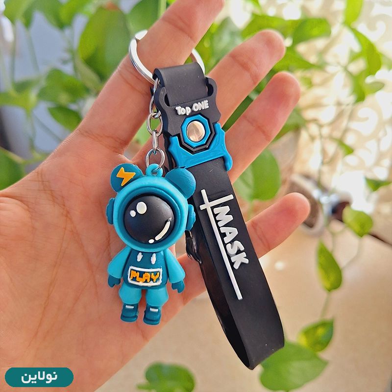 قیمت و خرید جاکلیدی فانتزی سیلیکونی طرح فظانورد کد 0013 | نولاین