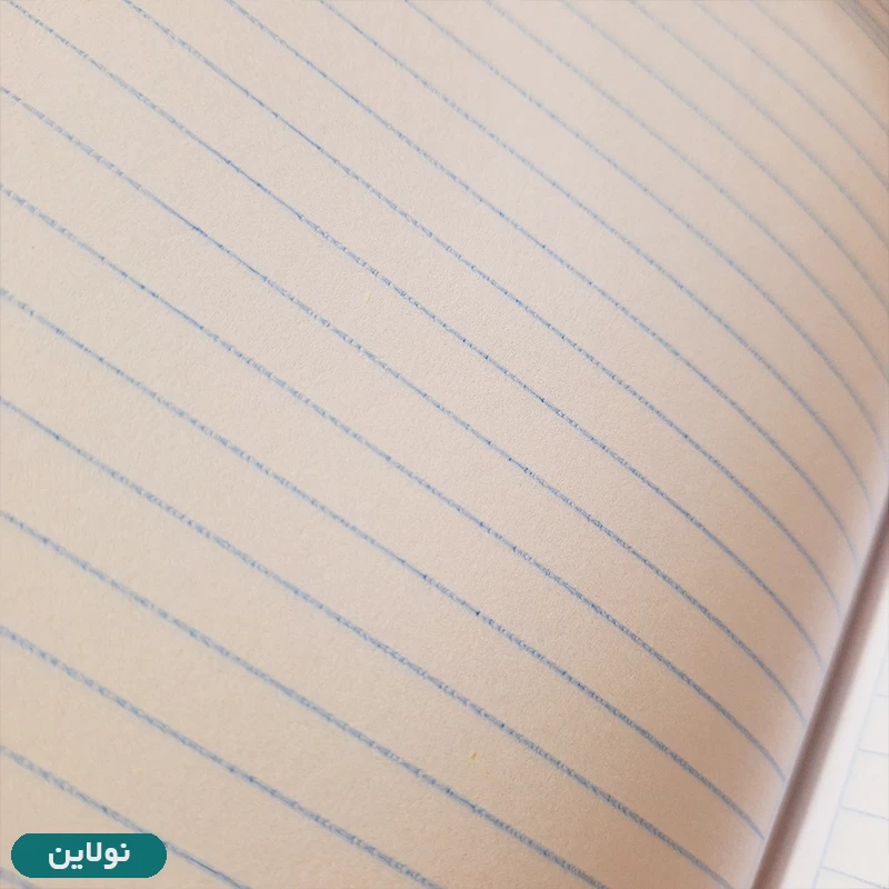 قیمت و خرید دفتر دولتی 100 برگ تک خط نوین مدل چهارخونه کلاسیک | نولاین