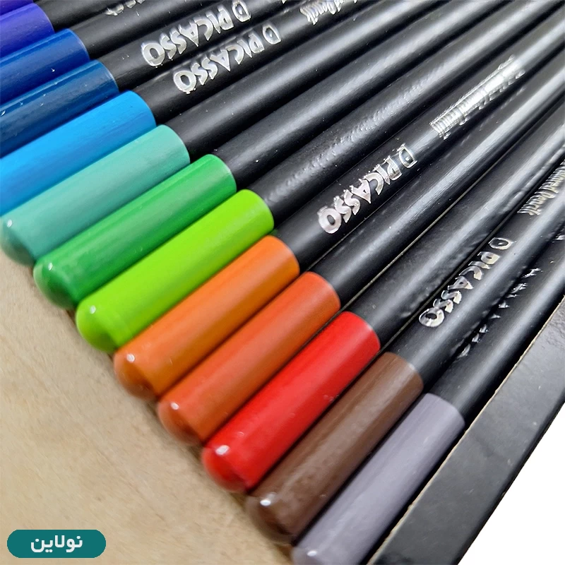 قیمت و خرید مداد رنگی 24 رنگ پیکاسو بدنه مشکی جعبه مقوایی | نولاین