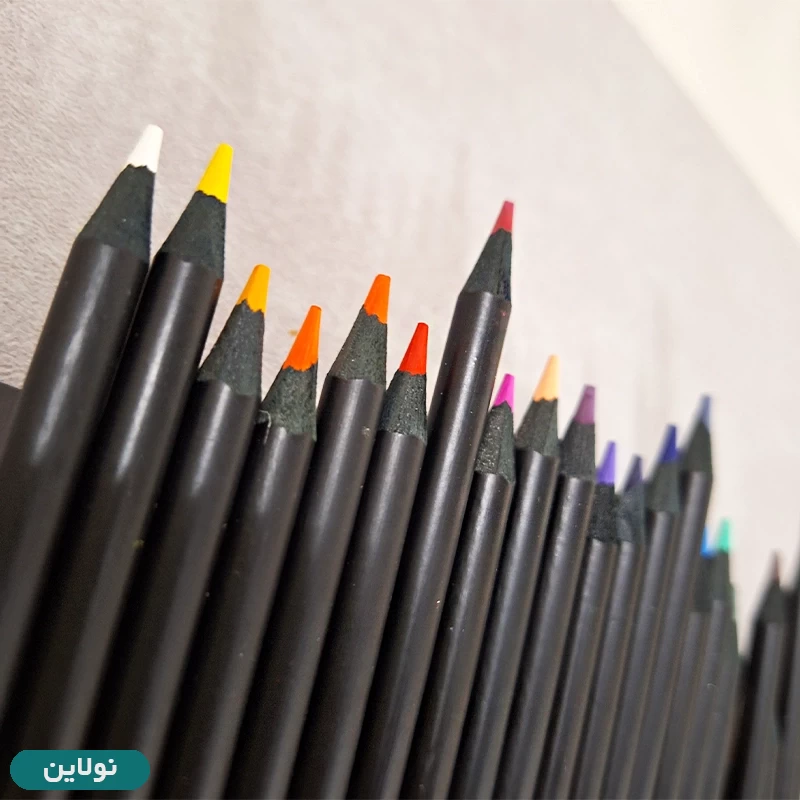 قیمت و خرید مداد رنگی 24 رنگ پیکاسو بدنه مشکی جعبه مقوایی | نولاین
