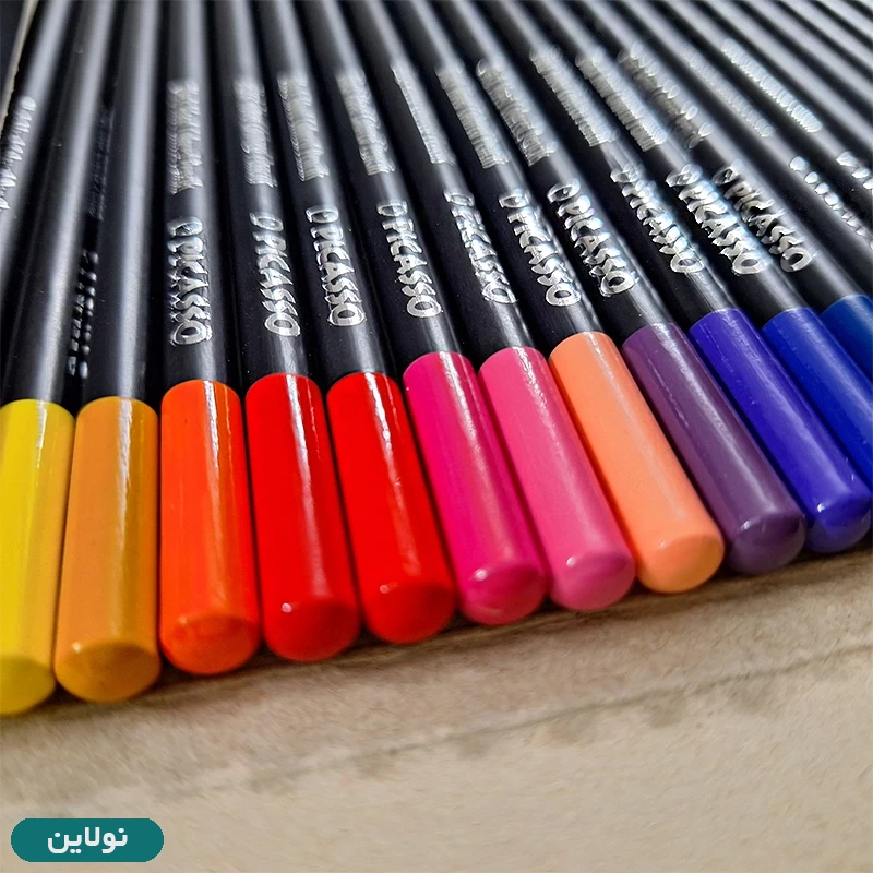 قیمت و خرید مداد رنگی 24 رنگ پیکاسو بدنه مشکی جعبه مقوایی | نولاین