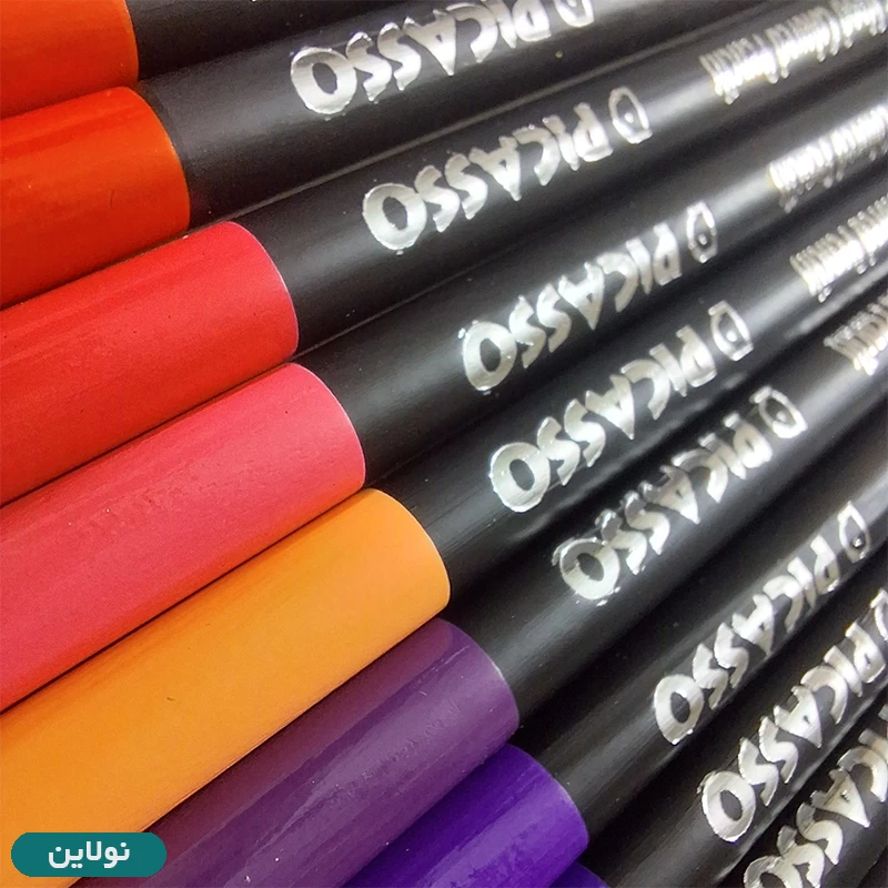 قیمت و خرید مداد رنگی 24 رنگ پیکاسو بدنه مشکی جعبه مقوایی | نولاین