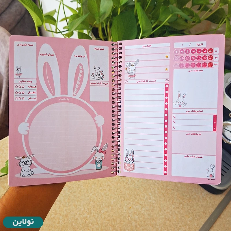 قیمت و خرید دفتر پلنر برنامه ریزی طرح خرگوش فانتزی مستر راد کد 1916 | نولاین