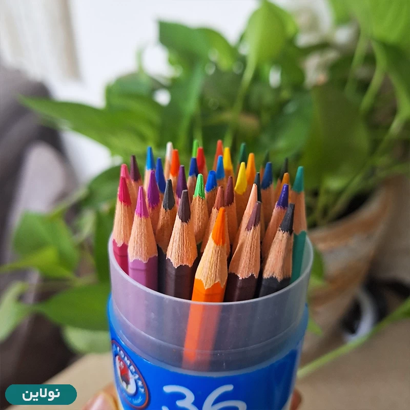 قیمت و خرید مداد رنگی 36 رنگ آریا قوطی استوانه ای کد 3053 | نولاین