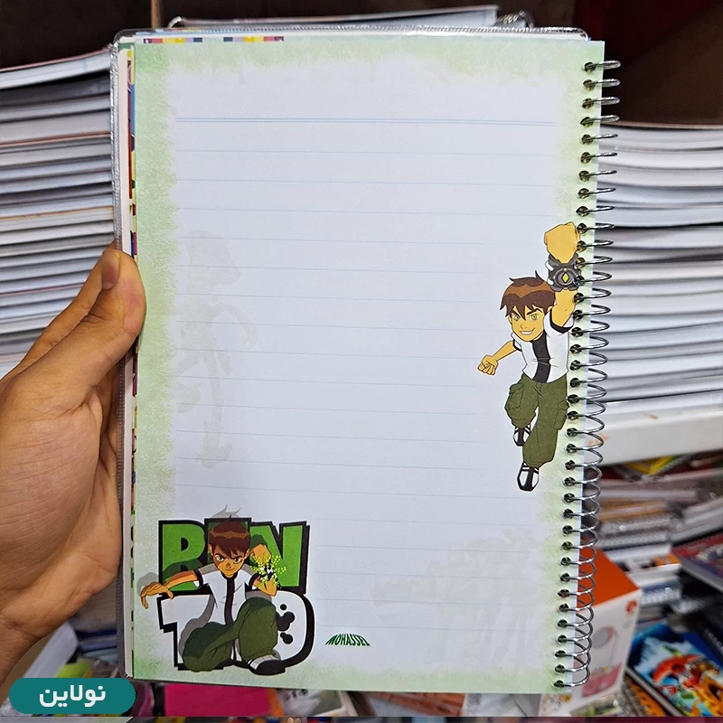 قیمت و خرید دفتر مشق تک خط حاشیه دار 100 برگ سیمی طرح خانواده میچل محصل | نولاین