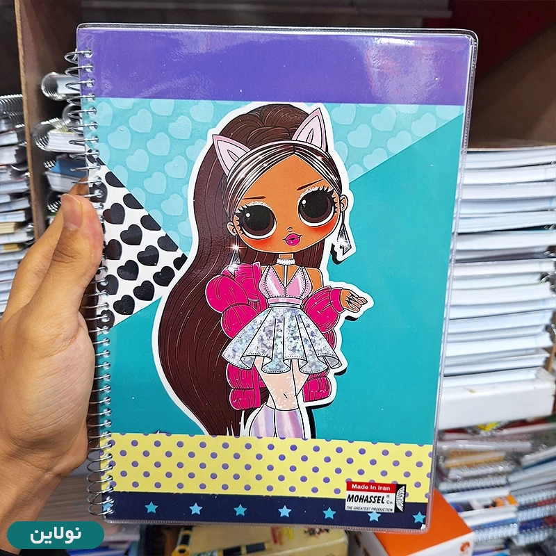 قیمت و خرید دفتر مشق تک خط حاشیه دار 100 برگ سیمی طرح لول محصل | نولاین
