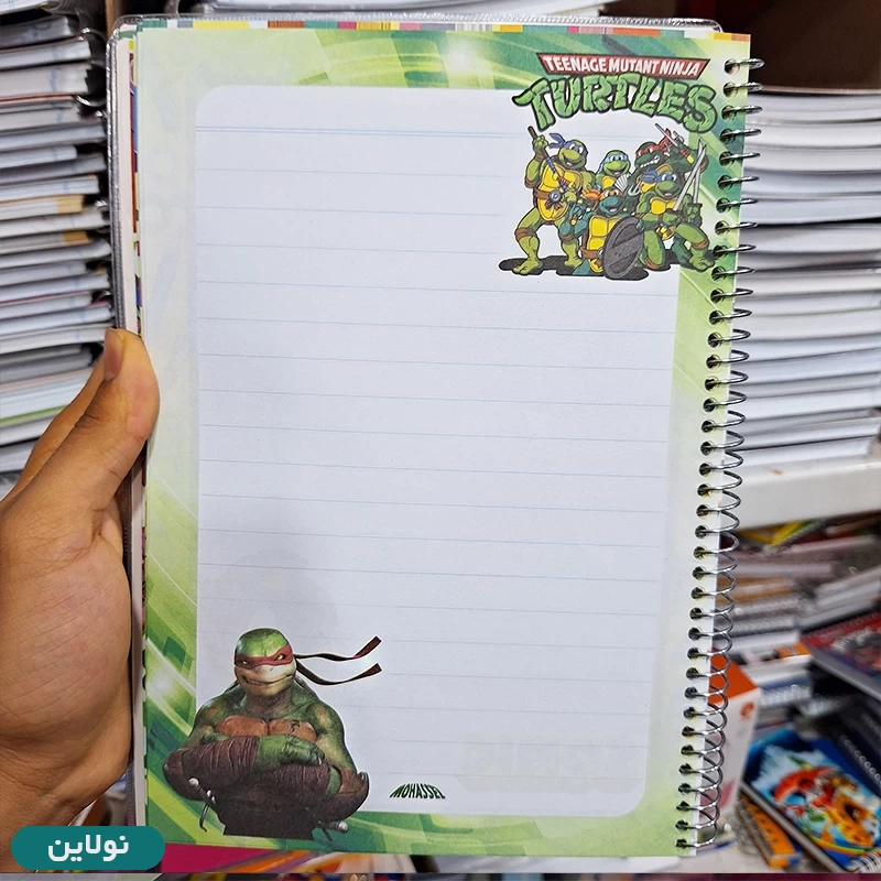 قیمت و خرید دفتر مشق تک خط حاشیه دار 100 برگ سیمی طرح بچه رئیس محصل | نولاین