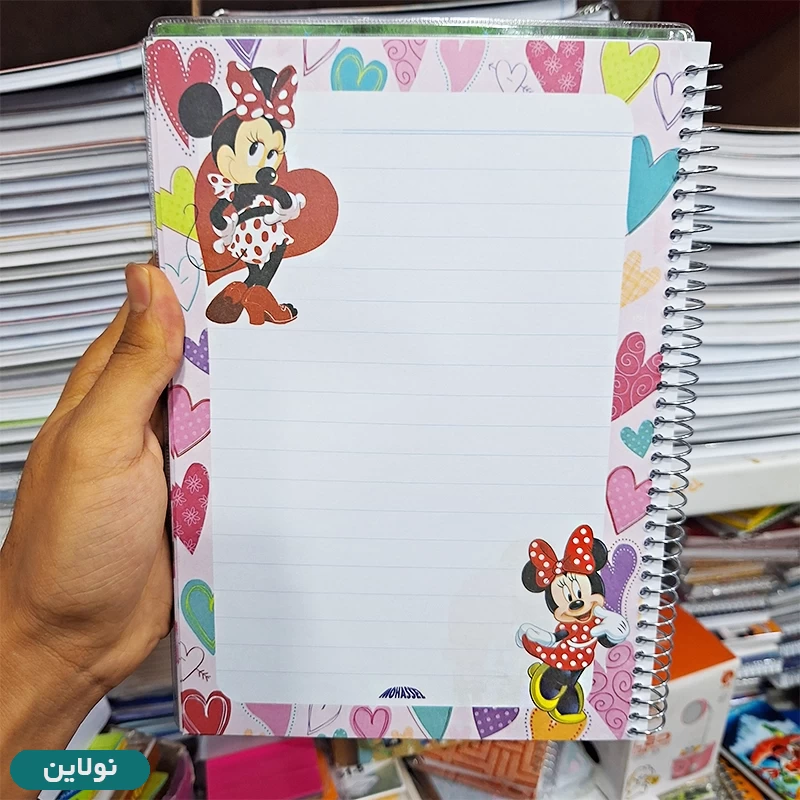 قیمت و خرید دفتر مشق تک خط حاشیه دار 100 برگ سیمی طرح لول محصل | نولاین